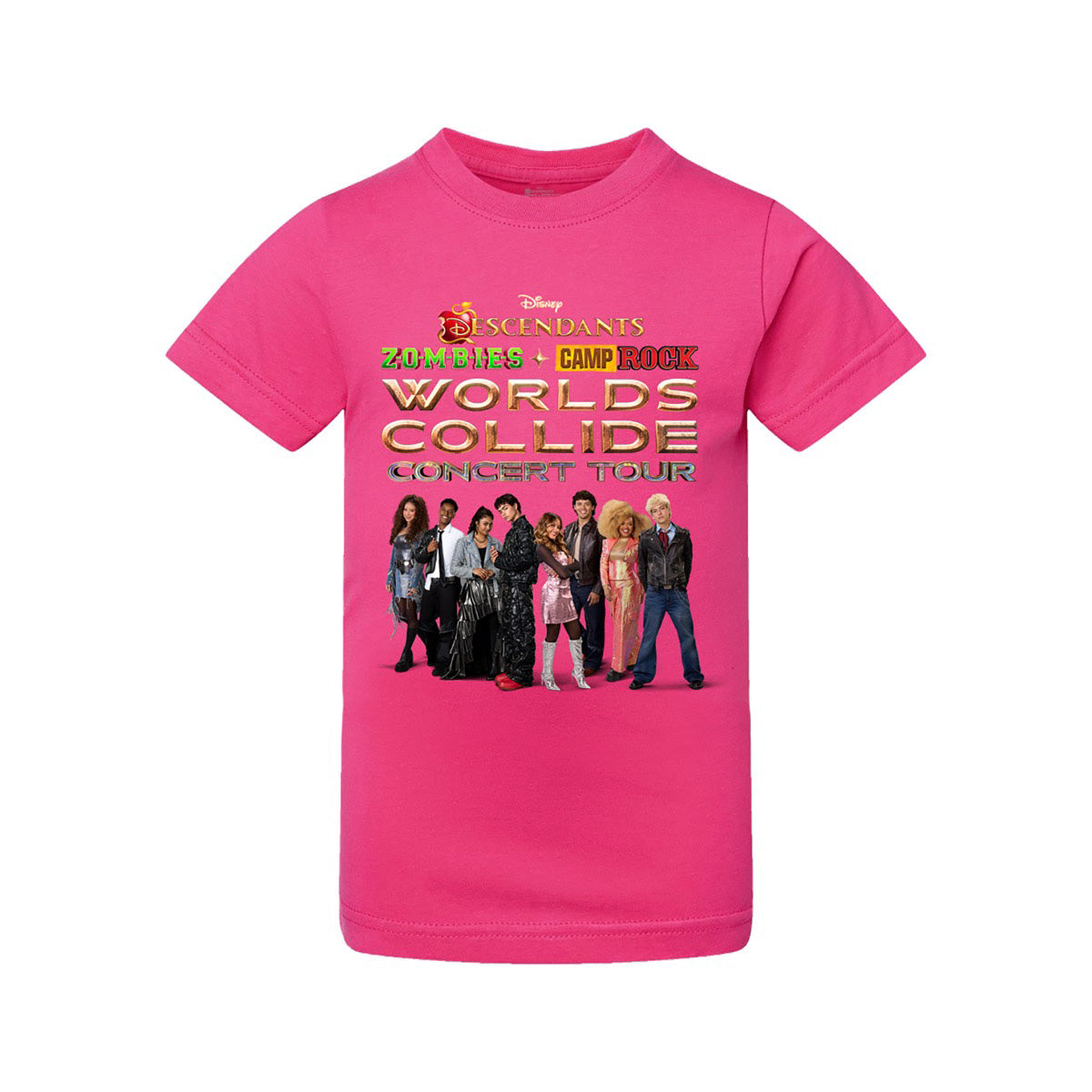Worlds Collide Concert Tour Youth Tee - Pink