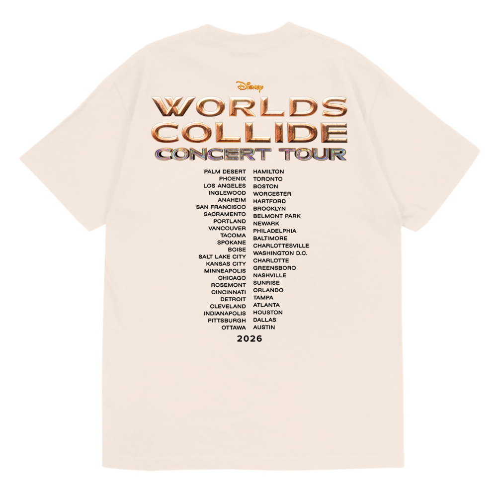 Worlds Collide Concert Tour Tee - Natural