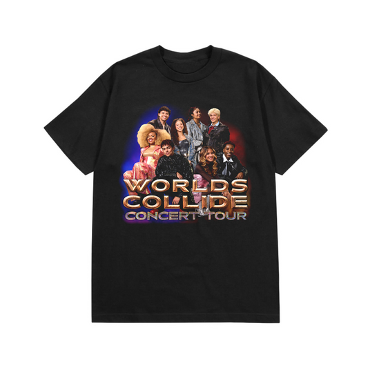 Worlds Collide Concert Tour Youth Tee - Black