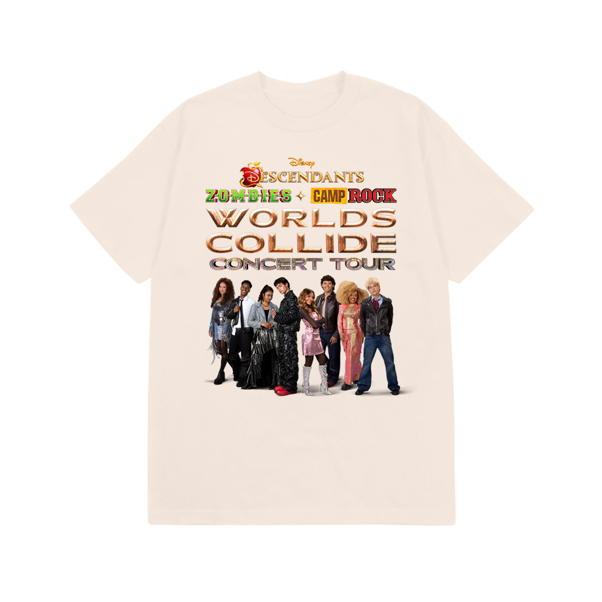 Worlds Collide Concert Tour Youth Tee - Natural