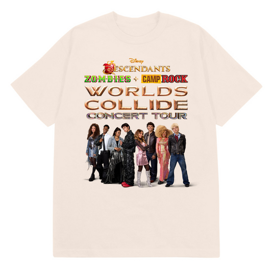 Worlds Collide Concert Tour Tee - Natural